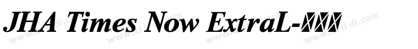 JHA Times Now ExtraL字体转换